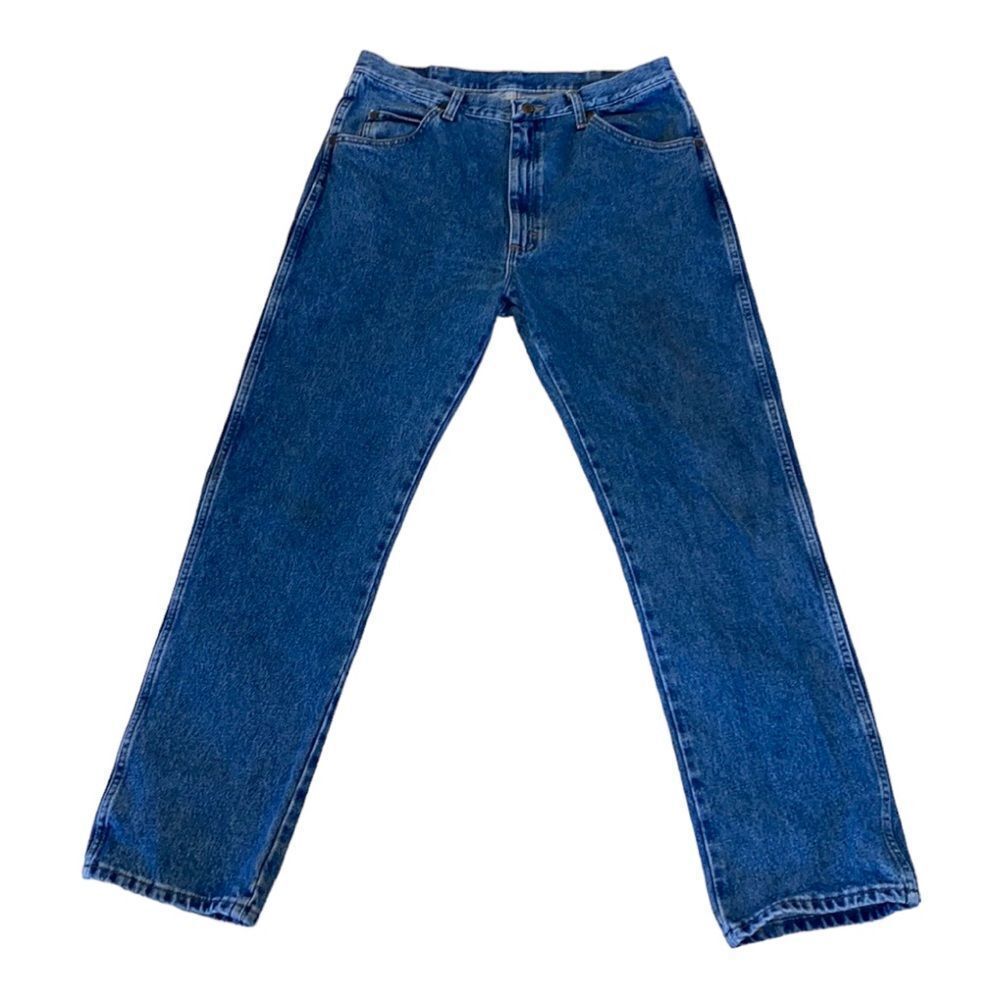 Wranglers Men’s Straight Leg Cotton Denim Jeans Size 36x32
